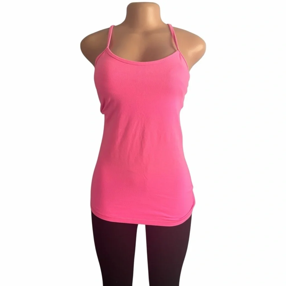 Lululemon Athletica Power Y Light Pink Tank Top